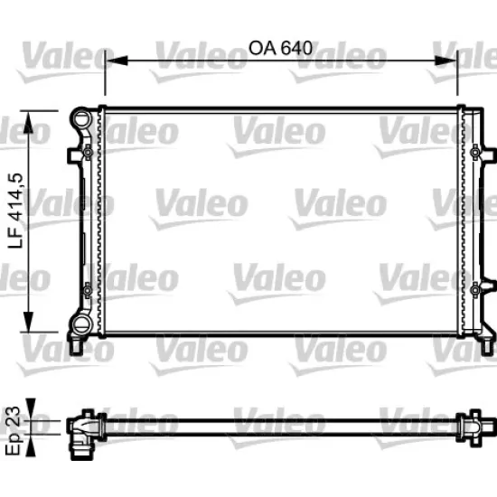 SU RADYATORU (VW CADDY 04- GOLF 04-14 AUDI A3 04-13 SEAT LEON 06-13)