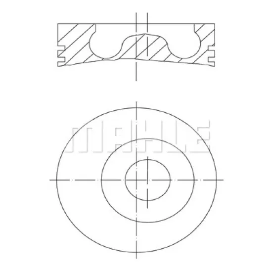 PISTON+SEGMAN STD 82.50 MM FORD CONNECT 1.8 TDCI 75 PS 02-