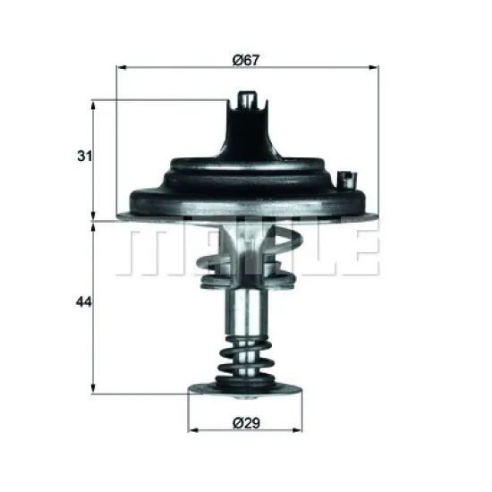 TERMOSTAT 80°C (M116, M117, M119) W124 93>95 W126 85>91 W140 91>98 R129 92>01