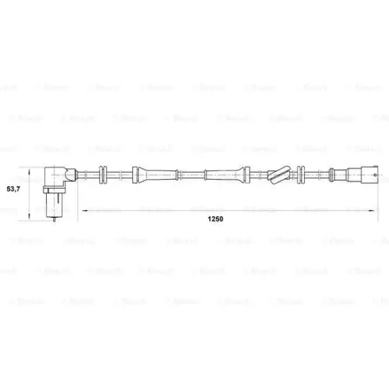 ABS SENSORU ON SAG PALIO 1,2 01> ALBEA 1,2 / 1,4 / 1,3D MULTIJET