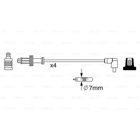 BUJI KABLOSU ( PEUGEOT 106 / 306 / PARTNER / CITROEN BERLINGO / XSARA 1.4I 97-- )