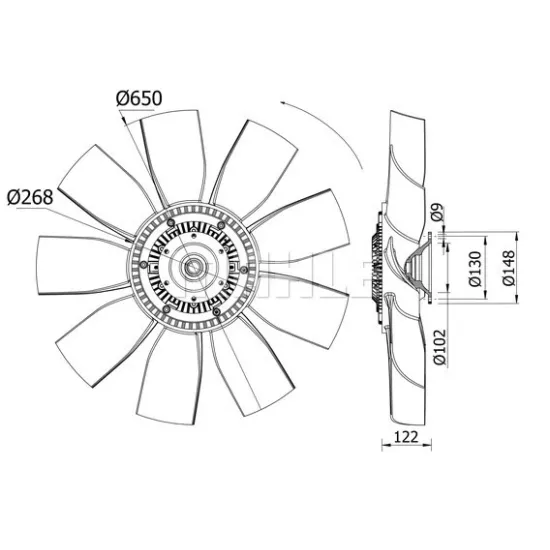 FAN GOVDESI ALUMINYUM PERVANELI MAN SL 232 OTOBUS