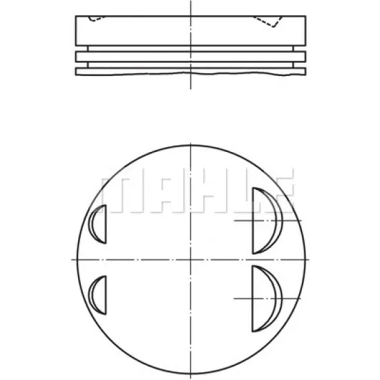 PISTON+SEGMAN 84.00 MM VONOSLU