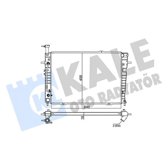 MOTOR SU RADYATORU HYUNDAI TUCSON KIA SPORTAGE 2.0 2.7 BENZINLI 2004-2010 OTOMATIK