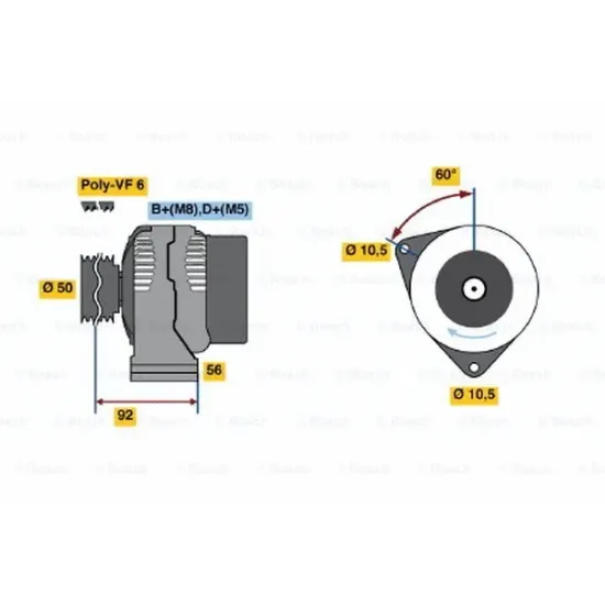 ALTERNATOR KASNAK SSANGYONG ACTYONG/KYRON/REXTON S