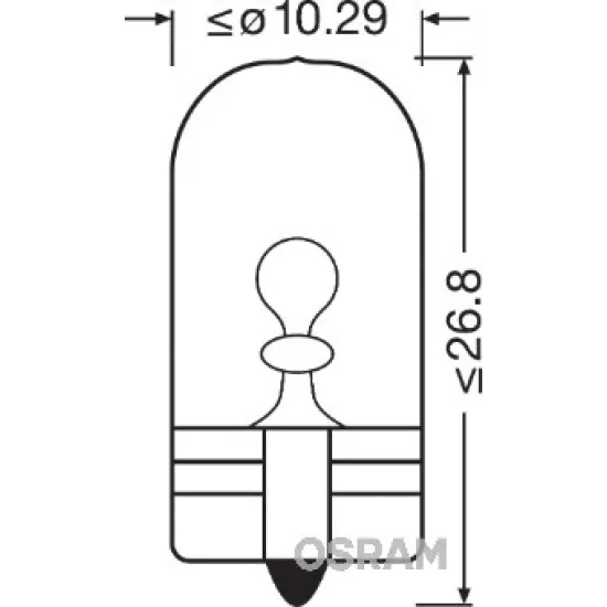 12V W5W 5 Watt T10 DIPSIZ STANDART ISIK UZUN OMUR