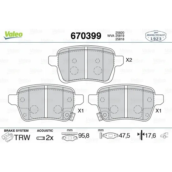 DISK BALATA ARKA (FIAT: 500L 1.4 1.4 LPG 1.6D MULTIJET 2013-)