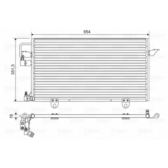 KONDANSER AUDI 80 1.9TDI A6 1.9TDI 91>97