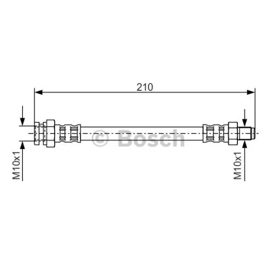 MC02 HORTUM FREN ON R/L-(MITSUBISHI LANCER 88/96/GALANT 90/96 )