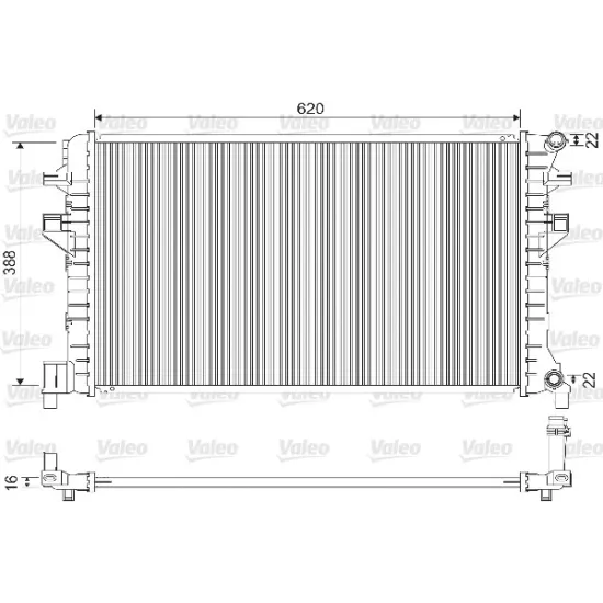 EK SU RADYATORU (VW GOLF 17- PASSAT 15- AUDI A3 17- SEAT LEON 13- SKODA OCTAVIA 13-)