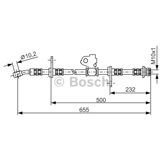 HD06 HORTUM FREN ON R/L-(HONDA CIVIC 88/95 HB /CIVIC 92/95 SEDAN )