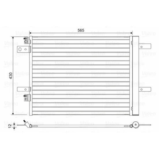 KLIMA RADYATORU 3008 II-308 II-5008 II-508-EXPERT IVPARTNER-C4 PICASSO-JUMPY IV-BERLINGO DW10 525×436×16