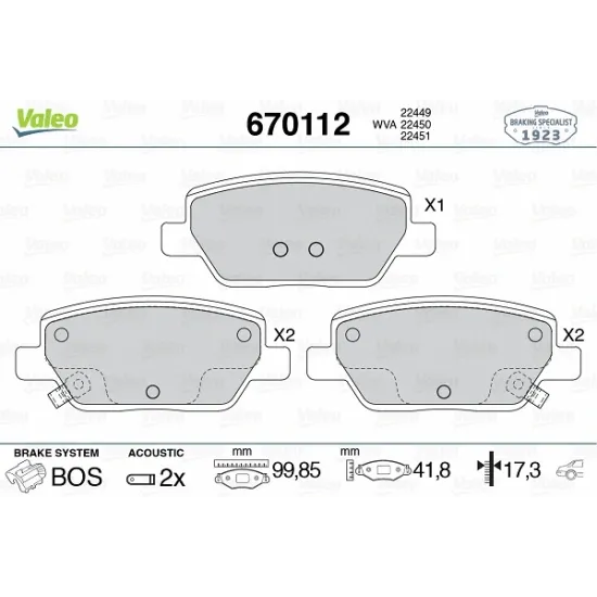 DISK BALATA ARKA - ( FIAT : EGEA 1.3 - 1.6 MJET )