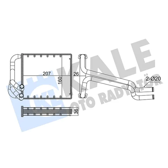 KALORIFER RADYATORU HYUNDAI ELANTRA 2011-/