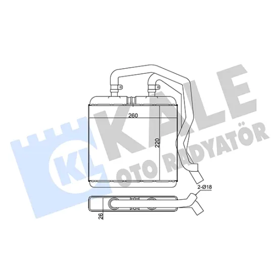 KALORIFER RADYATORU IVECO DAILY III 2,8 3,0 99>07