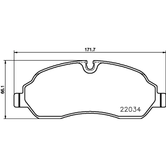 ÖN FREN DİSK BALATA KABLOLU ( FORD TRANSİT CUSTOM V362 12- V363 14- )