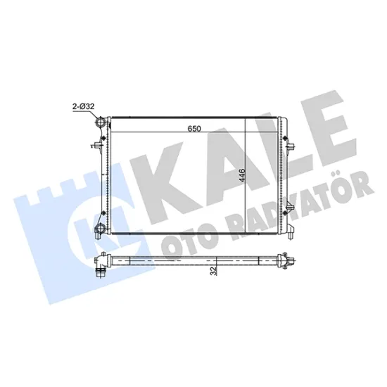 SU RADYATORU AL/BRZ  (VW  AUDI A3 / TT - SKODA SUPERB II - VOLKSWAGEN EOS / GOLF V / JETTA III / JE