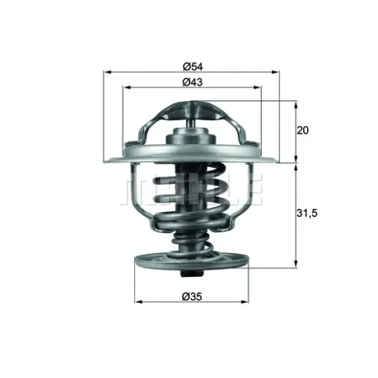 TERMOSTAT 87°C (VW CADDY III-GOLF V-PASSAT-POLO 1.9TDI -09)