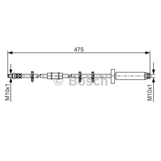 HORTUM FREN ARKA R/L-(SUZUKI SWIFT 04/11/SPLASH 08/12 )