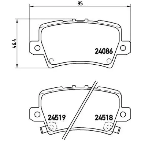 BALATA FREN ARKA-(HONDA CIVIC 07/11 HB /CIVIC 2012// HB )