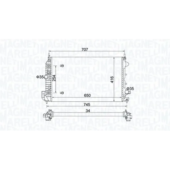 MOTOR SU RADYATORU BRAZING A.T VECTRA C Z19DTH