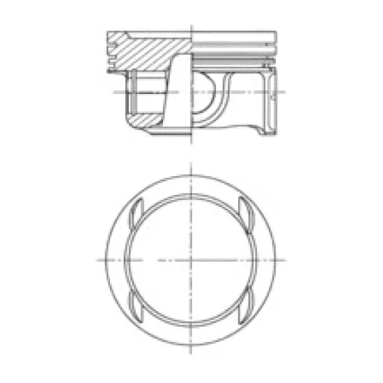 PISTON+SEGMAN STD-(81.00)-(TOYOTA COROLLA 88/92 1.6 4AF KARBURATORLU AE92 )