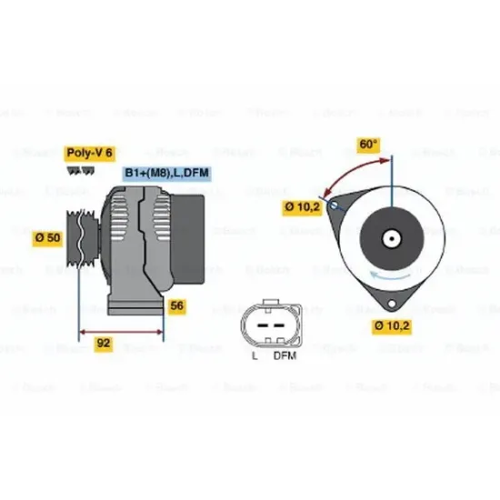 ALTERNATOR (12V 150A) C208 98>02 C219 04>10 W210 97>02 W211 02>08 W220 98>05