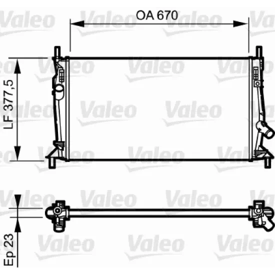 SU RADYATORU ( FORD FOCUS CMAX 1.6 TDCİ 04-/ VOLVO S40 )