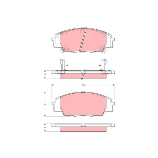 BALATA FREN ON-(HONDA CIVIC TYPE-R 01/11 2.0/S2000 00/ )