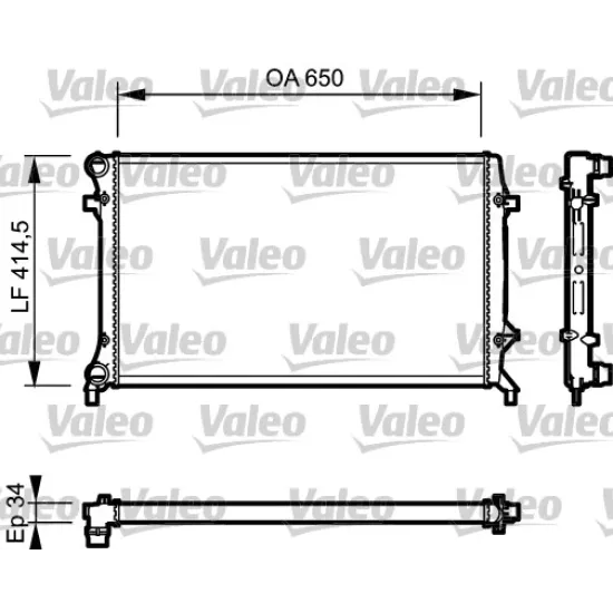 SU RADYATORU ( VW CADDY III 1.6 1.9TDI GOLF V 1.6FSI 2.0FSI 1.9TDI / AUDI A3 2.0FSI )