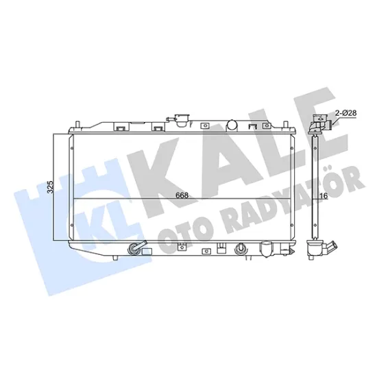 SU RADYATORU BRAZING (HONDA CIVIC  88-92 A/T)