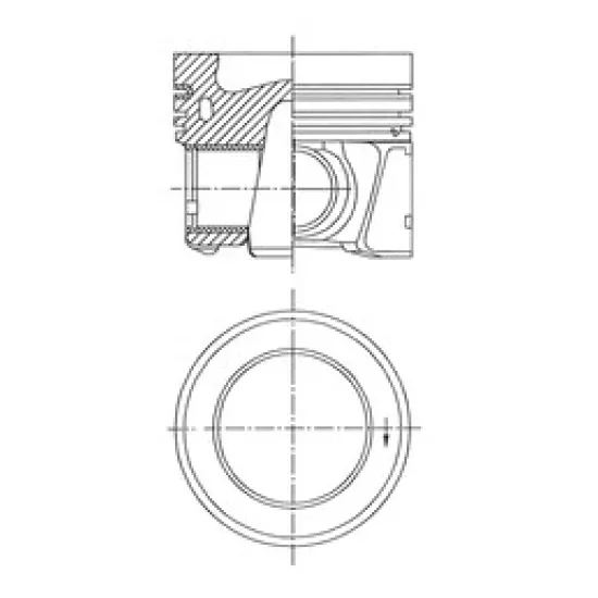 PISTON SEGMAN 81.50mm (0.50) TRANSPORTER T7 15>> CRAFTER 16> TGE 16> 2.0TDI CXFA CXGA CXGB CXHA CXHB