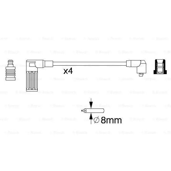 BUJİ KABLOSU(Fiat Cinquecento 0,9 91-99 / Panda 0,9 92-96)