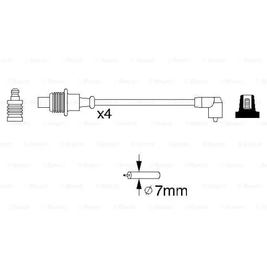 BUJI KABLOSU - (CITROEN BERLINGO 1.8/ JUMPER 2.0/ XSARA 1.8 8V/ PEUGEOT PARTNER/ 306 1.8 8V)