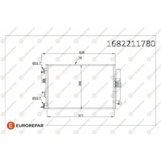 KLIMA RADYATÖRÜ DV61 19710 AD /AB/AC