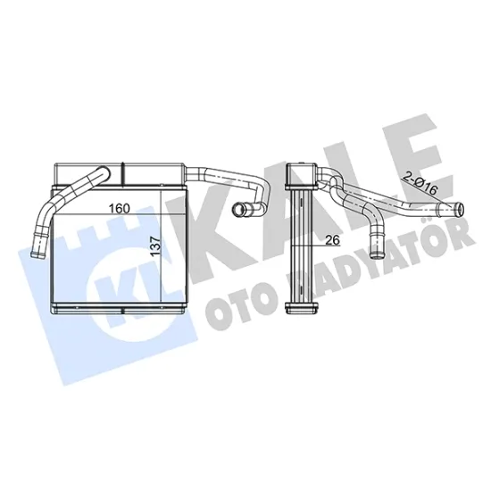 KALORIFER RADYATORU MAZDA B-SERISI / BT-50 FORD RANGER 98- 06 (140x165x26)