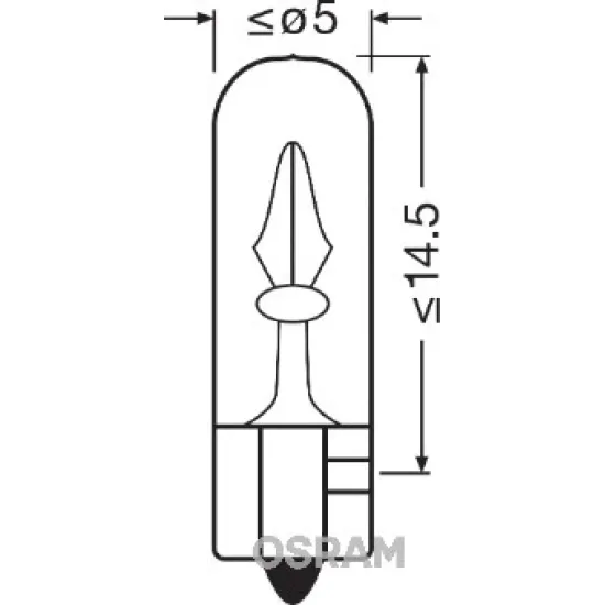 12V 2 Watt T5 KUCUK DIPSIZ