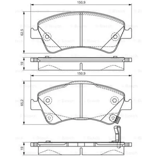 BALATA FREN ON-(TOYOTA AVENSIS 09/13/VERSO 10/13 )