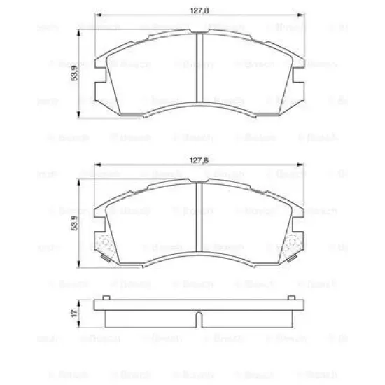 BALATA FREN ON-(SUBARU LEGACY 89/98 4WD /IMPREZA 92/00 4WD )