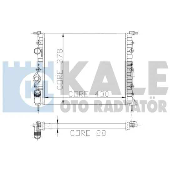 RADYATOR 2S-AL 98> CLIO 1.4-1.5-1.6 LOG 1.4-1.6 -AC 