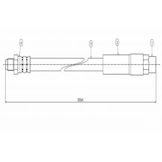 FREN HORTUMU ARKA 04-10 5S-E60-E61 6S-E63-E64 (ON 3-SERI E30)