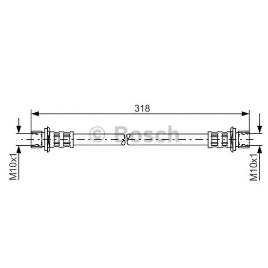 YA13 HORTUM FREN ARKA R/L-(TOYOTA YARIS 99/05 )