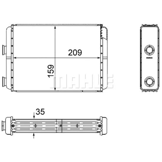 KALORIFER RADYATORU 01> DOBLO-PUNTO 1.3-1.9jtd