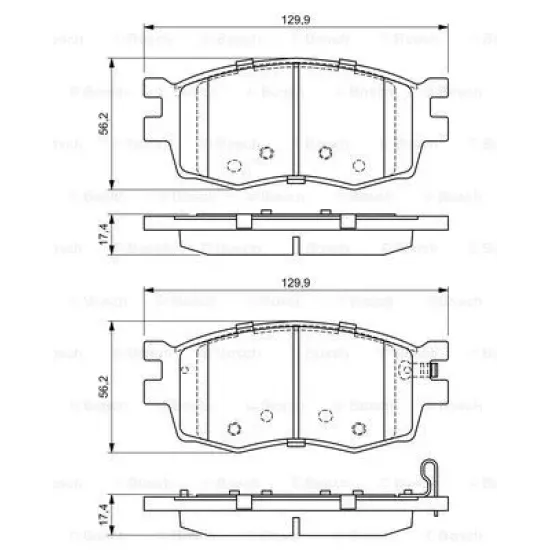 BALATA FREN ON-(HYUNDAI ACCENT-ERA 07/11/ I20 08/11 1.4 BENZINLI-1.4 CRDI DIZEL / RIO 06/11 )