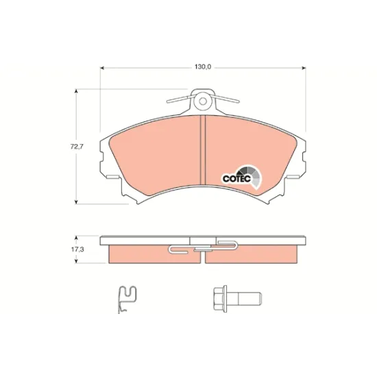 BALATA FREN ON (MITSUBISHI COLT 04/12 - SMART 04/06 )