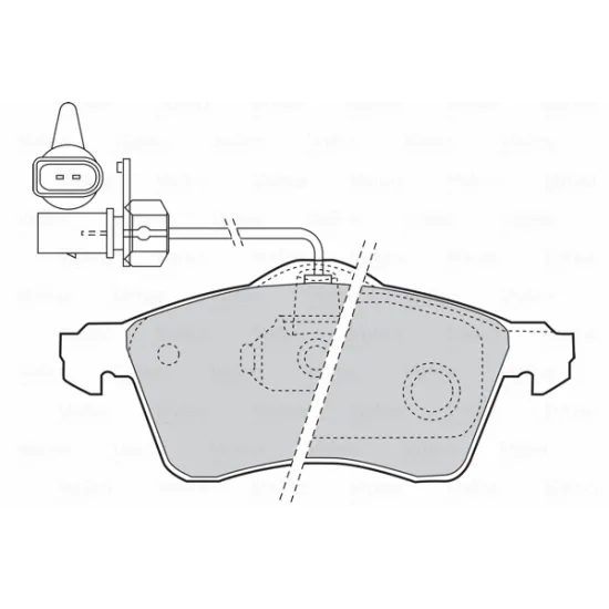 ON FREN BALATASI-KABLOLU- (VW TRANSPORTER 99-04)