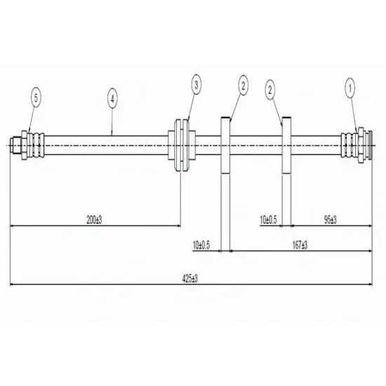 FREN HORTUMU ON (ALFA ROMEO 156 97-/ 147 1.6 16V 1.9JTD 2.0 16V )