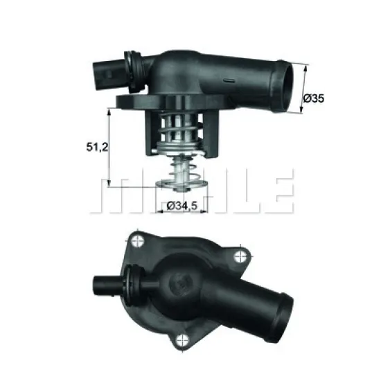 TERMOSTAT 109 C 178605500 ( VOLKSWAGEN GOLF IV - BORA 1.6FSI 02 - 05 )