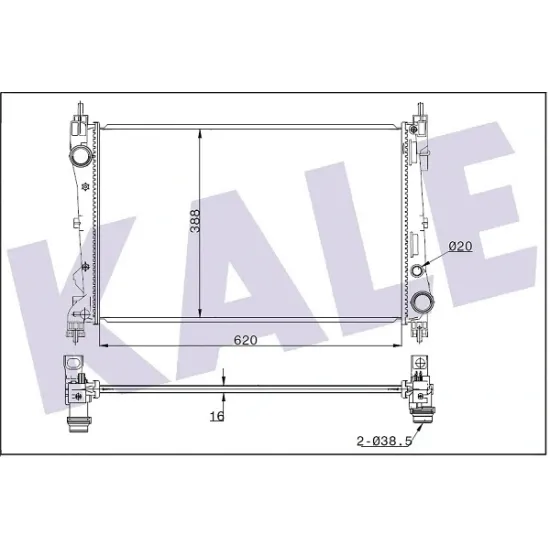 SU RADYATORU BRAZING ( FIAT DOBLO III 1.3/1.4 MJT 10/ / OPEL COMBO 1.3 CDTI 12/ (AC)