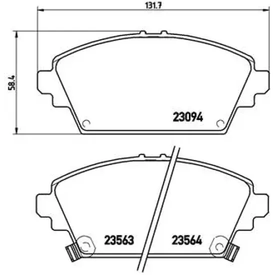 BALATA FREN ON - (NISSAN PRIMERA-P12 03/10 / HONDA ACCORD 98/03 )